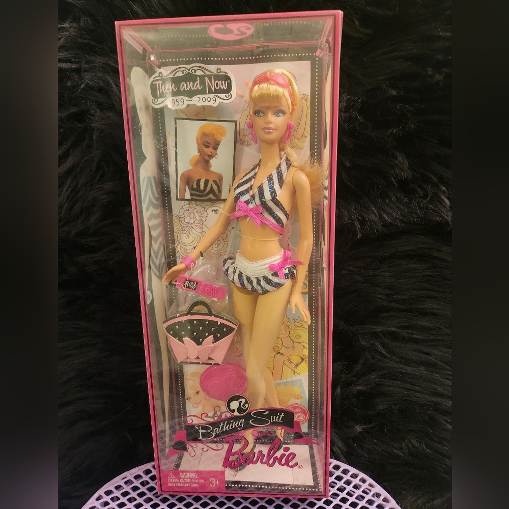 Bathing suit Barbie, Then and Now (2009 release) New in box!